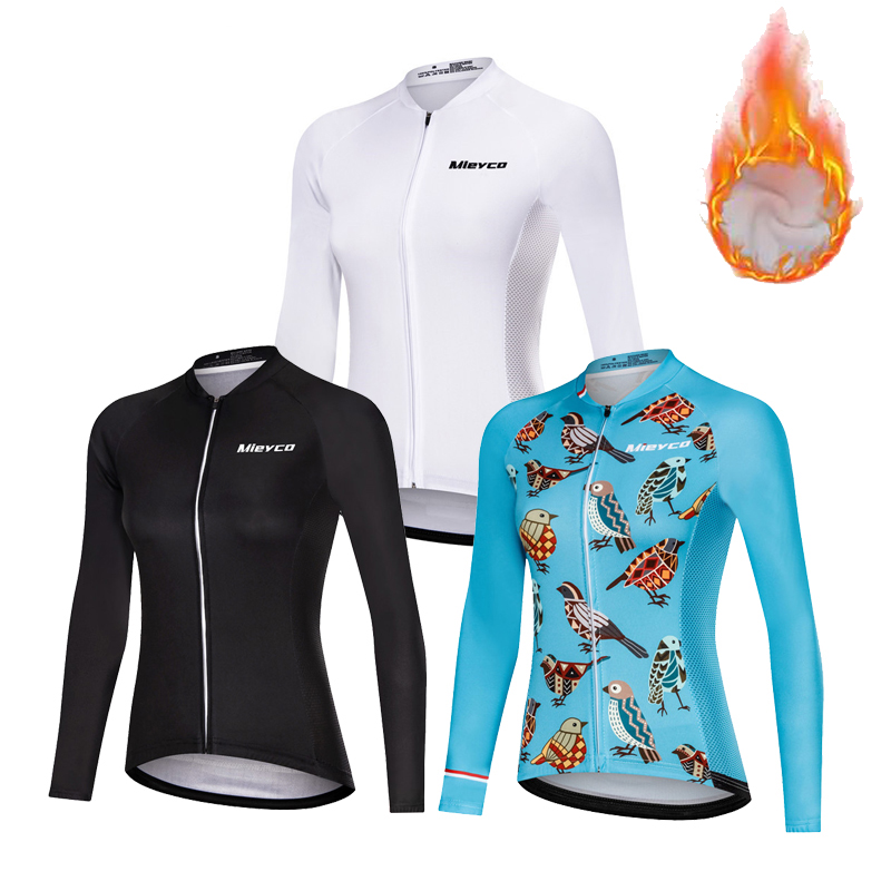 Winter Clothing Pinterest - Mieyco-Fleece Cycling Jersey for Women, Long