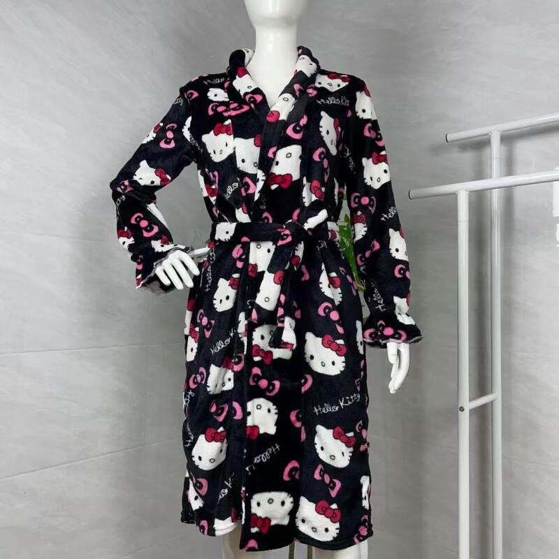Winter Clothing For - Nightgown Hello Kitty New Autumn Winter