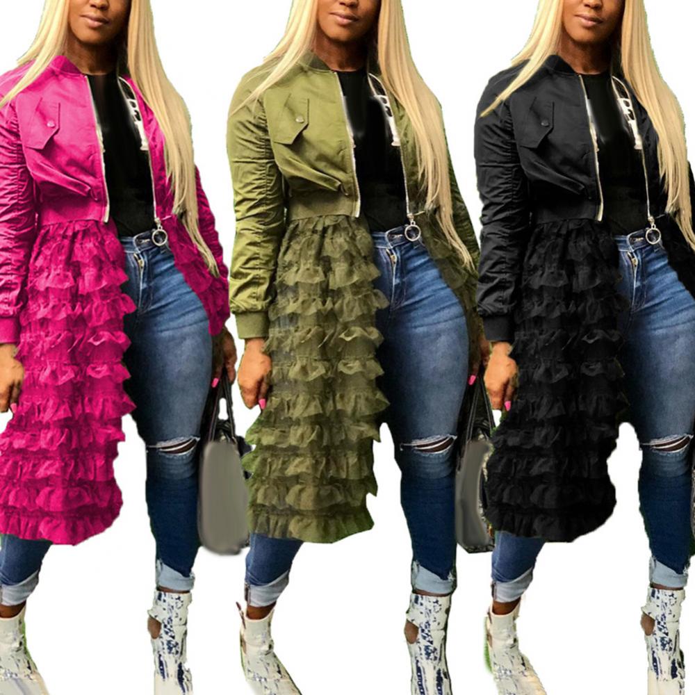Winter Clothing Pinterest - Elegant Lacework Mesh Midi Dress Coat