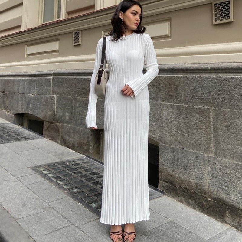 Winter Clothing Dress Up - Talenza Knitted Lace Up Maxi Dress