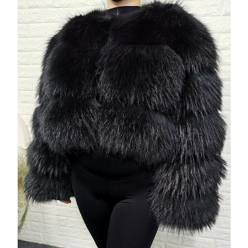 Plus Size Tops Brown Fur Maoma - Winter Clothing Clearance Sale review and price