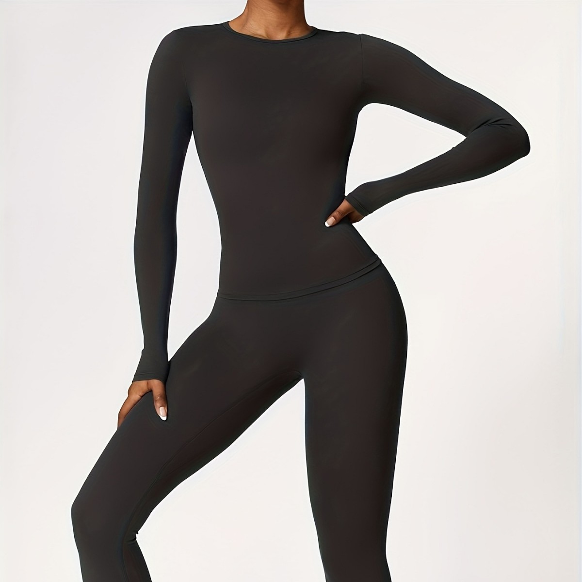 Tight-fitting yoga suit slim l - Winter Clothing For review and price