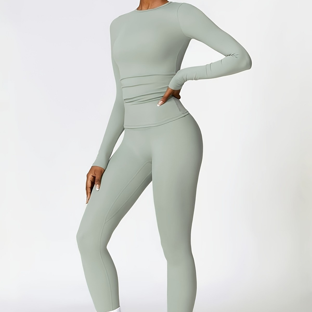 Tight-fitting yoga suit slim l - Winter Clothing For review and price