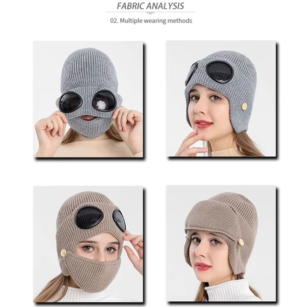 Fleece-lined Warm Woolen Hat K - Winter Clothing Earmuffs review and price
