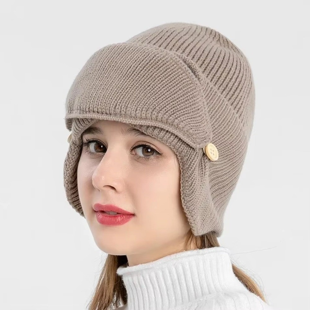 Fleece-lined Warm Woolen Hat K - Winter Clothing Earmuffs review and price