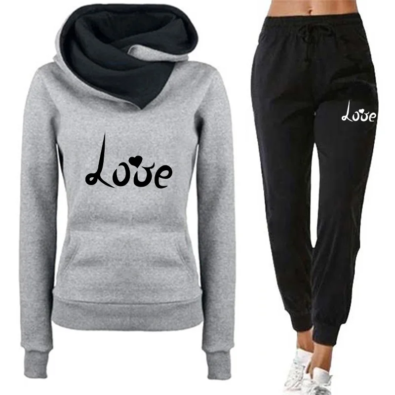 Women's Hoodie Tracksuit Love  - Winter Clothing Factory Outlet review and price
