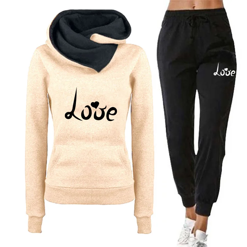 Women's Hoodie Tracksuit Love  - Winter Clothing Factory Outlet review and price