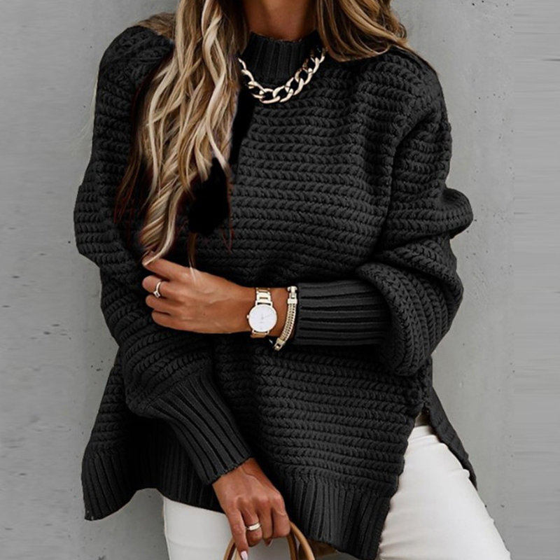 2024 New Loose Split Knitted L - Winter Clothing Factory Outlet review and price