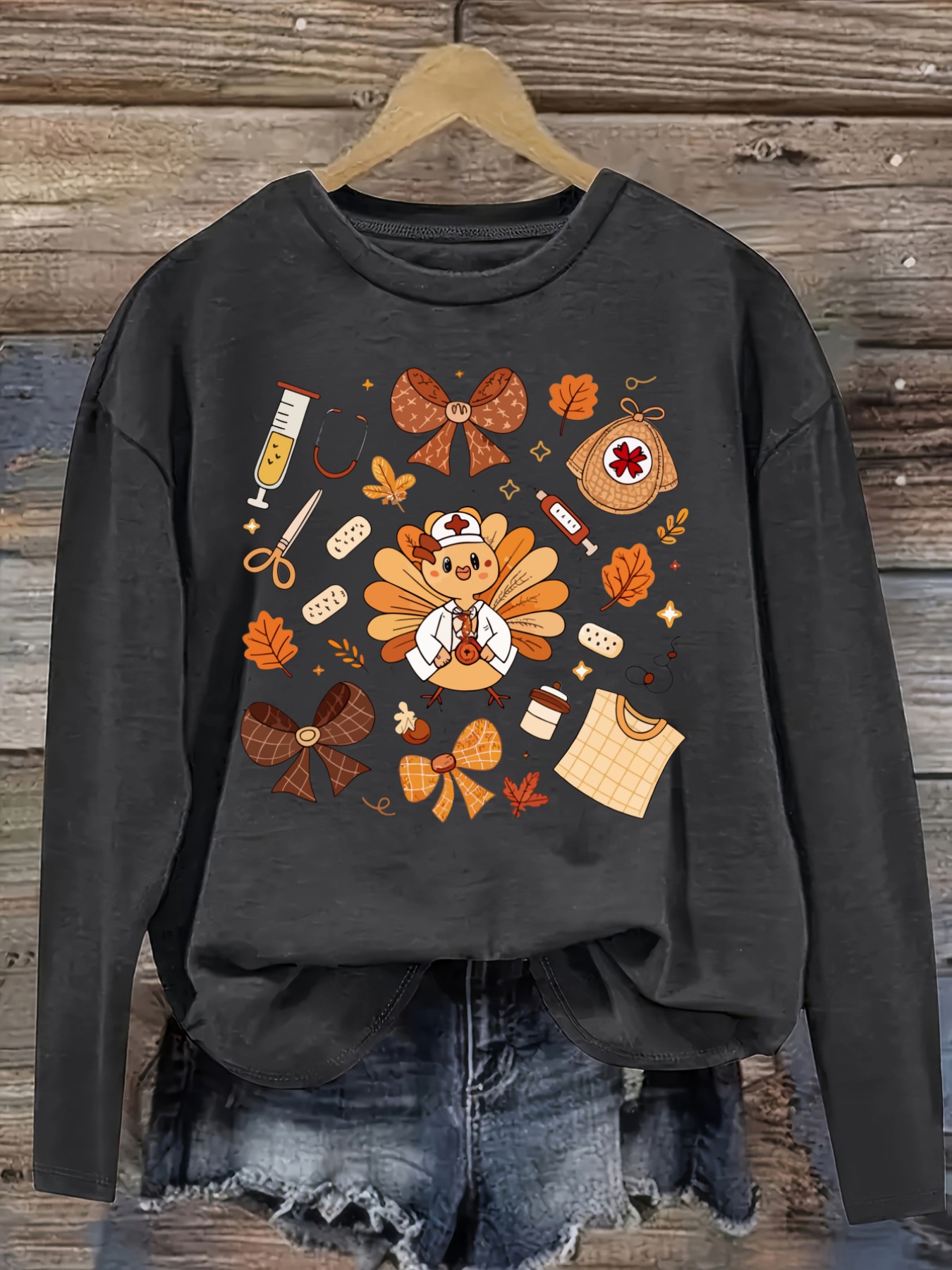 Women's Casual Long Sleeve Cre - Winter Clothing For review and price