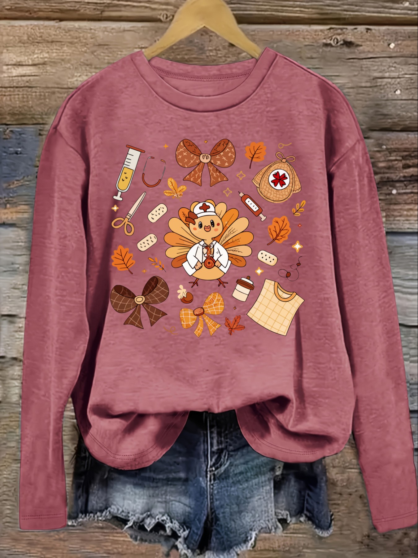 Women's Casual Long Sleeve Cre - Winter Clothing For review and price