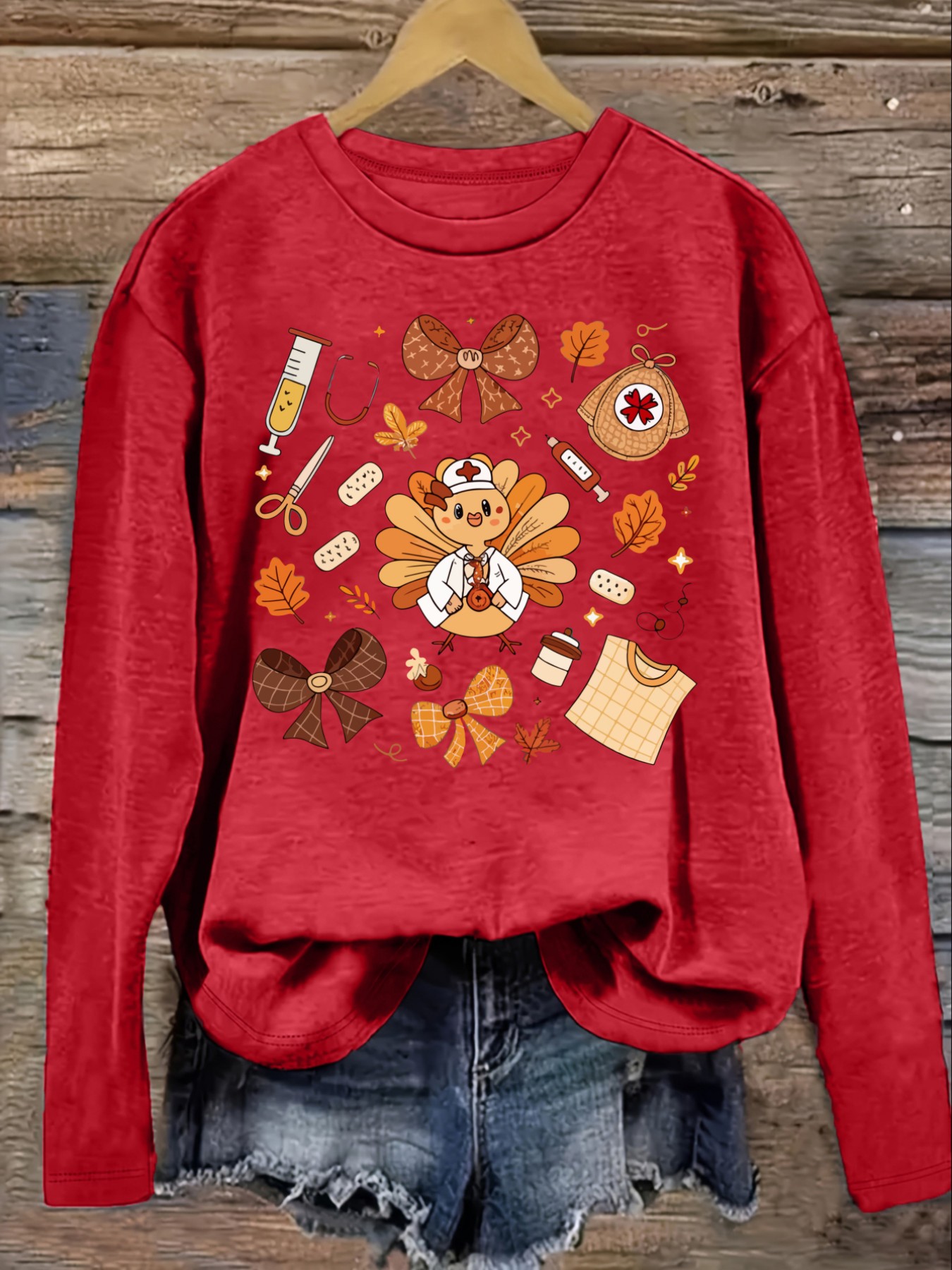 Women's Casual Long Sleeve Cre - Winter Clothing For review and price