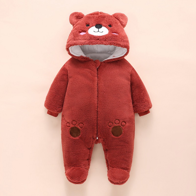 0-12M Baby Rompers Cute Bear T - Winter Clothing Toddler review and price
