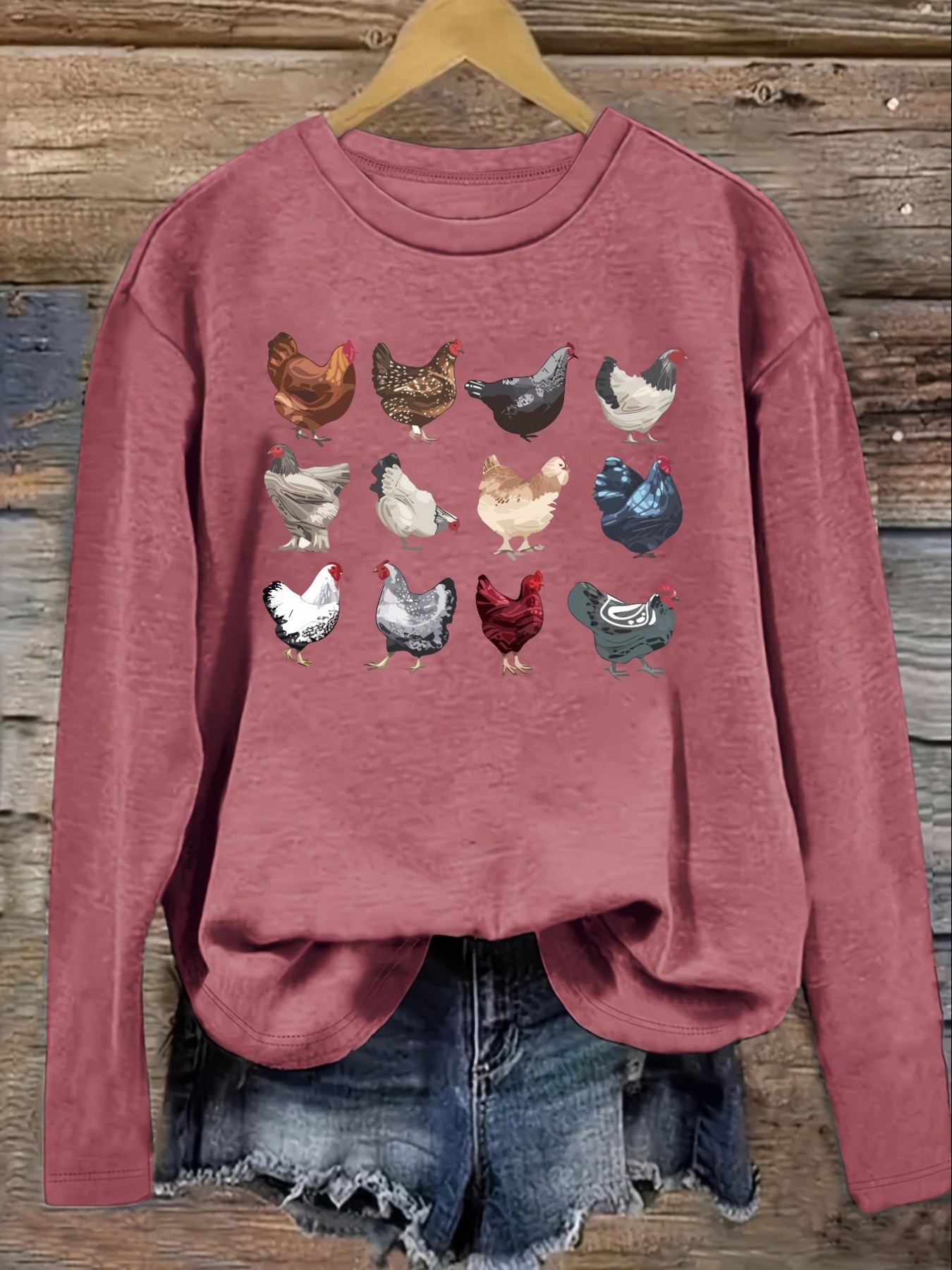 Women's Casual Long Sleeve Cre - Winter Clothing For review and price