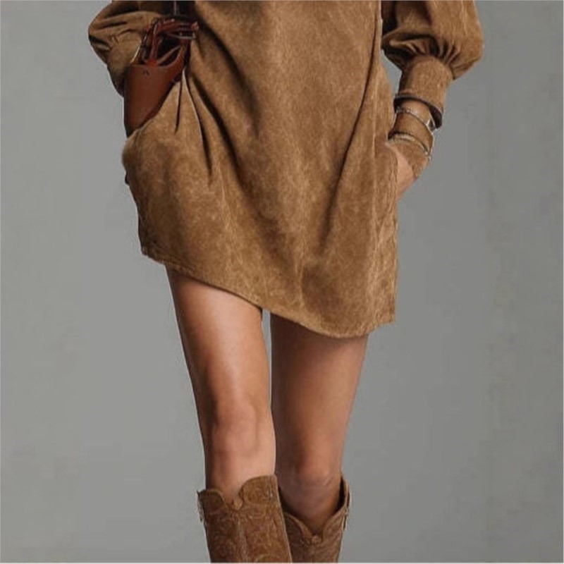 Vintage Mini Dress Women Autum - Winter Clothing Pinterest review and price