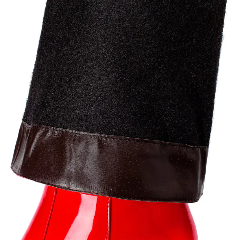 Red White Patent Leather Women - Winter Clothing Clearance Sale review and price