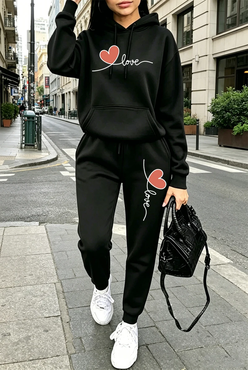 Womens Tracksuit Print Casual  - Winter Clothing For review and price