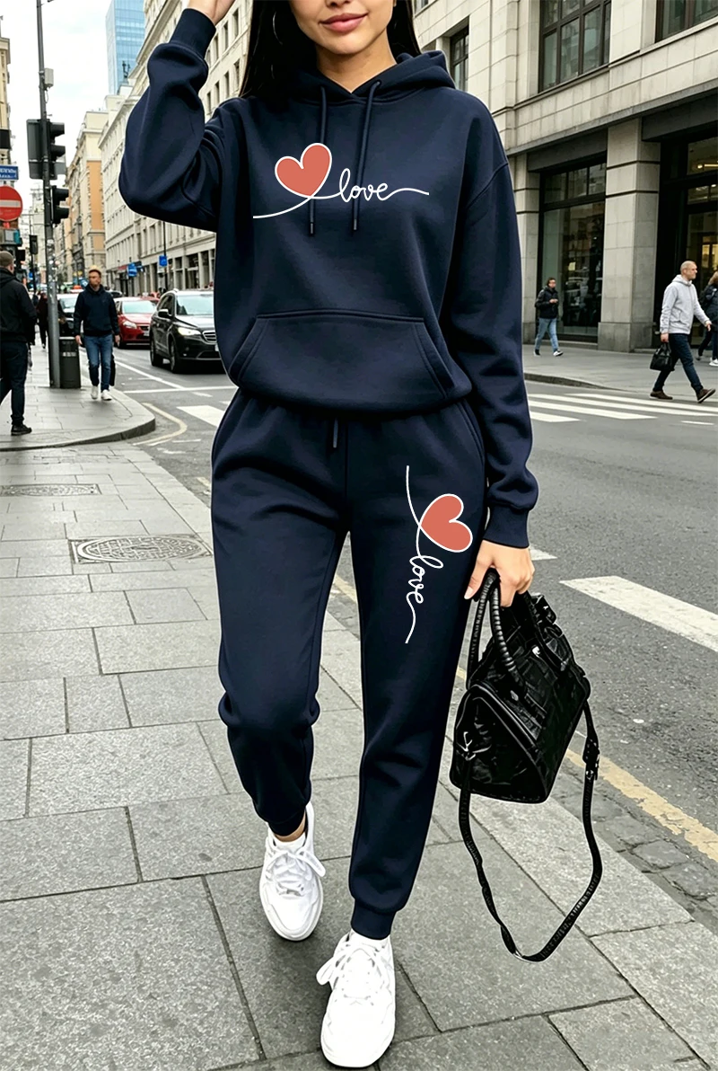 Womens Tracksuit Print Casual  - Winter Clothing For review and price