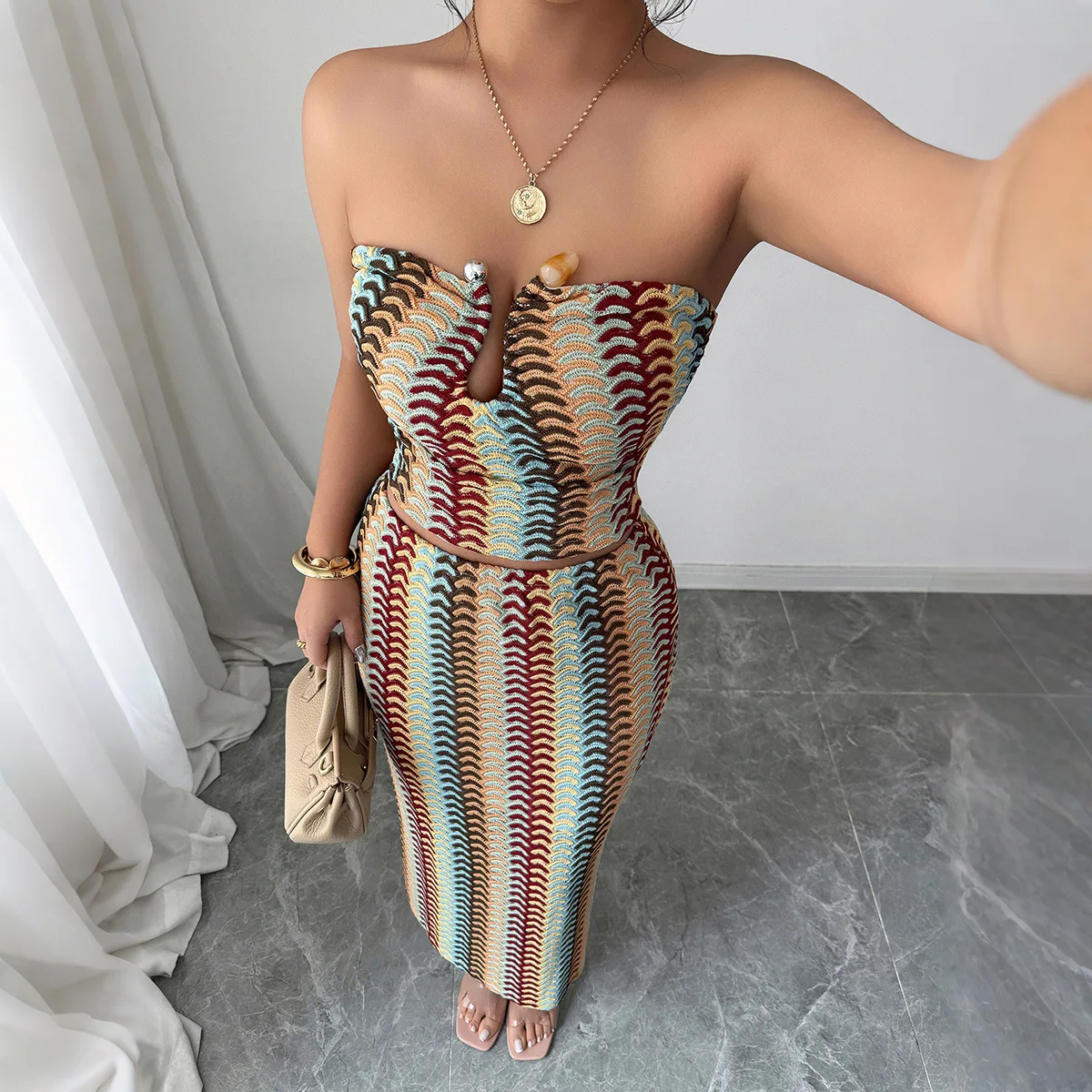 Temperament Elegant Tube Top,  - Winter Clothing Youtube review and price