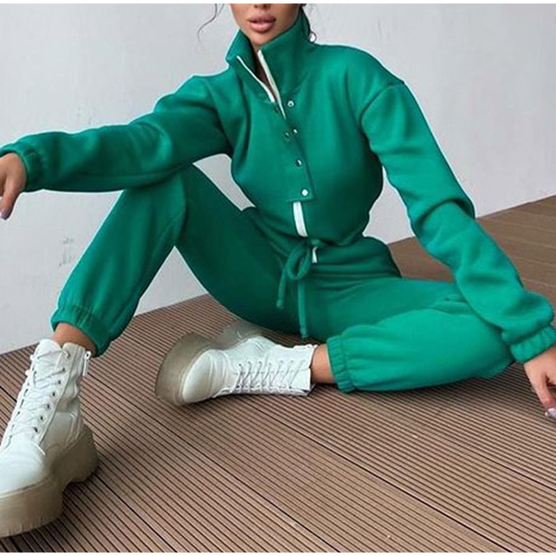 Casual Stand Collar Jumpsuits  - Winter Clothing Sale review and price